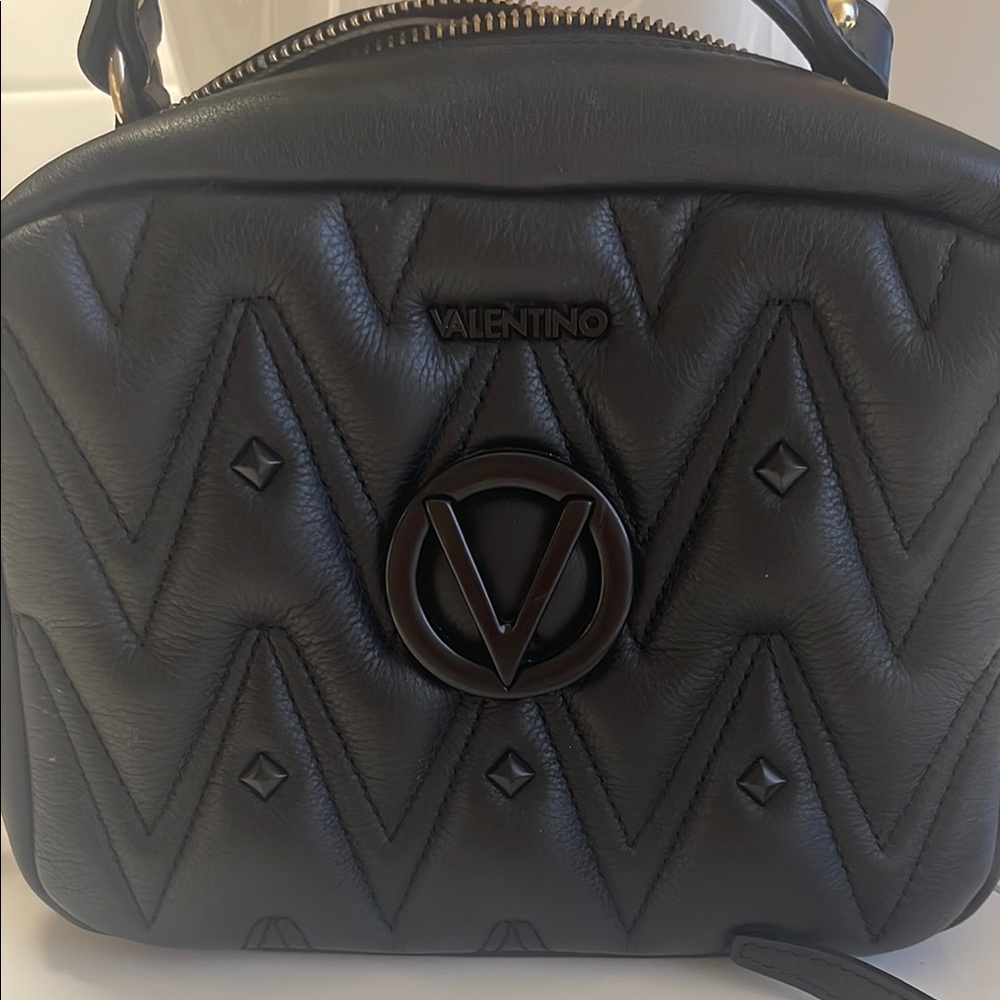 Valentino Black Quilted Shoulder Bag